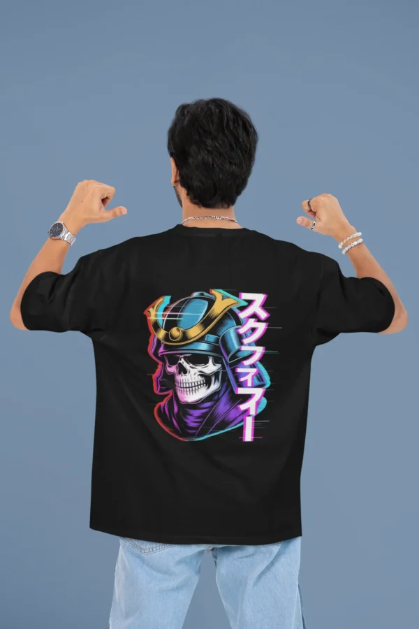 Samurai Skull Oversized Tee